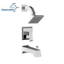 Aquacubic Wall Mounted Concealed Bathroom Shower Faucet Set